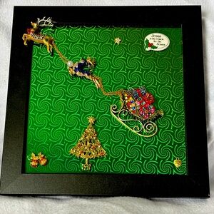 Christmas jewlery art frame 9.5x9.5x1